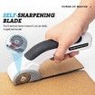 Cordless Electric Scissors,Rotary Cutter with Safety Lock,Rechargeable Cardboard Cutter,Shears Cutting Tool for Cardboard Fabric Leather Carpet