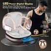 Wireless Earbuds Bluetooth Headphones 80hrs Playback Ear Buds Power Display with Noise Canceling Mic Headsets for Sports/Workout/Running Rose Gold