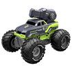 Remote Control Monster Truck All Terrain 4WD Amphibious RC Car and Boat with Water Spray Shooting Waterproof Toy Gift for Kids, Green