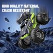Remote Control Monster Truck All Terrain 4WD Amphibious RC Car and Boat with Water Spray Shooting Waterproof Toy Gift for Kids, Green