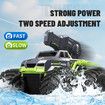Remote Control Monster Truck All Terrain 4WD Amphibious RC Car and Boat with Water Spray Shooting Waterproof Toy Gift for Kids, Green