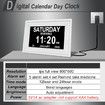8 Inch Touch Screen Button Clock Seniors Large Fonts Dementia Clocks Clear Display Calendar Voice Reminder Digital Photoframe Elderly Alzheimer Clock