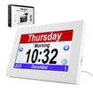 8 Inch Touch Screen Button Clock Seniors Large Fonts Dementia Clocks Clear Display Calendar Voice Reminder Digital Photoframe Elderly Alzheimer Clock