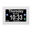 8 Inch Touch Screen Button Clock Seniors Large Fonts Dementia Clocks Clear Display Calendar Voice Reminder Digital Photoframe Elderly Alzheimer Clock