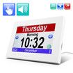 8 Inch Touch Screen Button Clock Seniors Large Fonts Dementia Clocks Clear Display Calendar Voice Reminder Digital Photoframe Elderly Alzheimer Clock