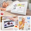 8 Inch Touch Screen Button Clock Seniors Large Fonts Dementia Clocks Clear Display Calendar Voice Reminder Digital Photoframe Elderly Alzheimer Clock
