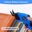 10000RPM Cordless Electric Scissors Cloth Cutter Rechargeable For Paper Craft Carpet Leather Cloth Cardboard