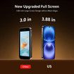 Mini Phone 3.88In HD Touch Screen Mini Smartphone Unlocked Android Compact Mobile Phone 3GB+32GB Blue