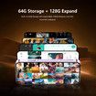 Mini Phone 3.88In HD Touch Screen Mini Smartphone Unlocked Android Compact Mobile Phone 3GB+32GB Blue