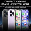 Mini Phone 3.88In HD Touch Screen Mini Smartphone Unlocked Android Compact Mobile Phone 3GB+32GB Blue