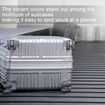 8Pcs Luggage Compartment Wheel Protection Cover,Shock Proof Carry on Luggage Wheels Cover,Wear Resistant and Noise Reducing, Grey