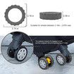 8Pcs Luggage Compartment Wheel Protection Cover,Shock Proof Carry on Luggage Wheels Cover,Wear Resistant and Noise Reducing, Grey