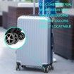 8Pcs Luggage Compartment Wheel Protection Cover,Shock Proof Carry on Luggage Wheels Cover,Wear Resistant and Noise Reducing, Grey