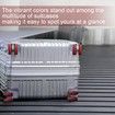 8Pcs Luggage Compartment Wheel Protection Cover,Shock Proof Carry on Luggage Wheels Cover,Wear Resistant and Noise Reducing, Red