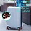 8Pcs Luggage Compartment Wheel Protection Cover,Shock Proof Carry on Luggage Wheels Cover,Wear Resistant and Noise Reducing, Red