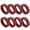 8Pcs Luggage Compartment Wheel Protection Cover,Shock Proof Carry on Luggage Wheels Cover,Wear Resistant and Noise Reducing, Red