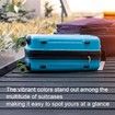 8Pcs Luggage Compartment Wheel Protection Cover,Shock Proof Carry on Luggage Wheels Cover,Wear Resistant and Noise Reducing, Green