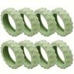 8Pcs Luggage Compartment Wheel Protection Cover,Shock Proof Carry on Luggage Wheels Cover,Wear Resistant and Noise Reducing, Green