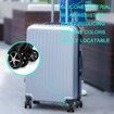 8Pcs Luggage Compartment Wheel Protection Cover,Shock Proof Carry on Luggage Wheels Cover,Wear Resistant and Noise Reducing, Black