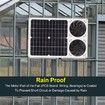 40W 6 Inch Solar Panel Fan Kit Waterproof Portable Dual Fan for Home Attic Pet House Energy Saving Ventilation Pet Houses Chicken Coops
