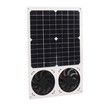 40W 6 Inch Solar Panel Fan Kit Waterproof Portable Dual Fan for Home Attic Pet House Energy Saving Ventilation Pet Houses Chicken Coops