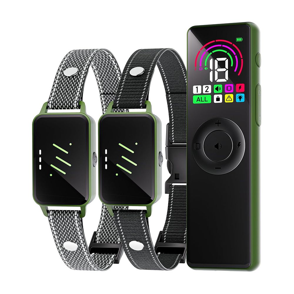 Dog Shock Collar with 2 Collars, 4500FT Dog Training Collar Rechargeable Waterproof IP67 Electronic Collar,Adjustable Collar for Dogs 8 to 120LBS