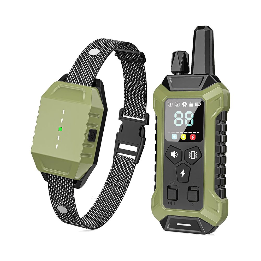 Dog Shock Collar, 4200FT Dog Training Collar with Remote, IPX7 Waterproof Rechargeable Electric Collar with 3 Training Modes, Beep, Vibration and Shock