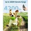 Dog Shock Collar, 4200FT Dog Training Collar with Remote, IPX7 Waterproof Rechargeable Electric Collar with 3 Training Modes, Beep, Vibration and Shock