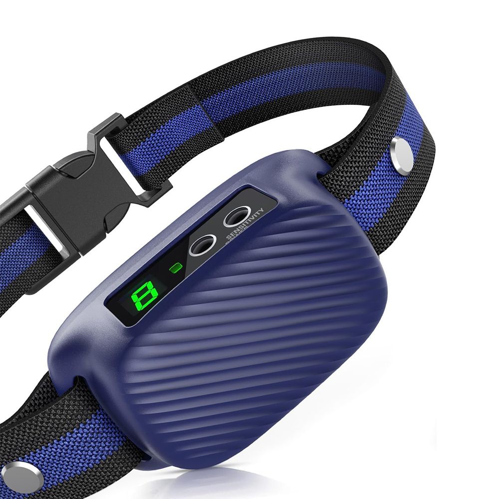 Dog Bark Collar, Automatic Barking Collar with Beep Vibration, Rechargeable Anti Bark Collar for Large Medium Dogs
