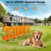 Dog Shock Collar, 3300ft Dog Training Collar with Remote, IPX7 Waterproof Rechargeable Sleek Modern Shock Collar for Small, Medium, Large Dogs