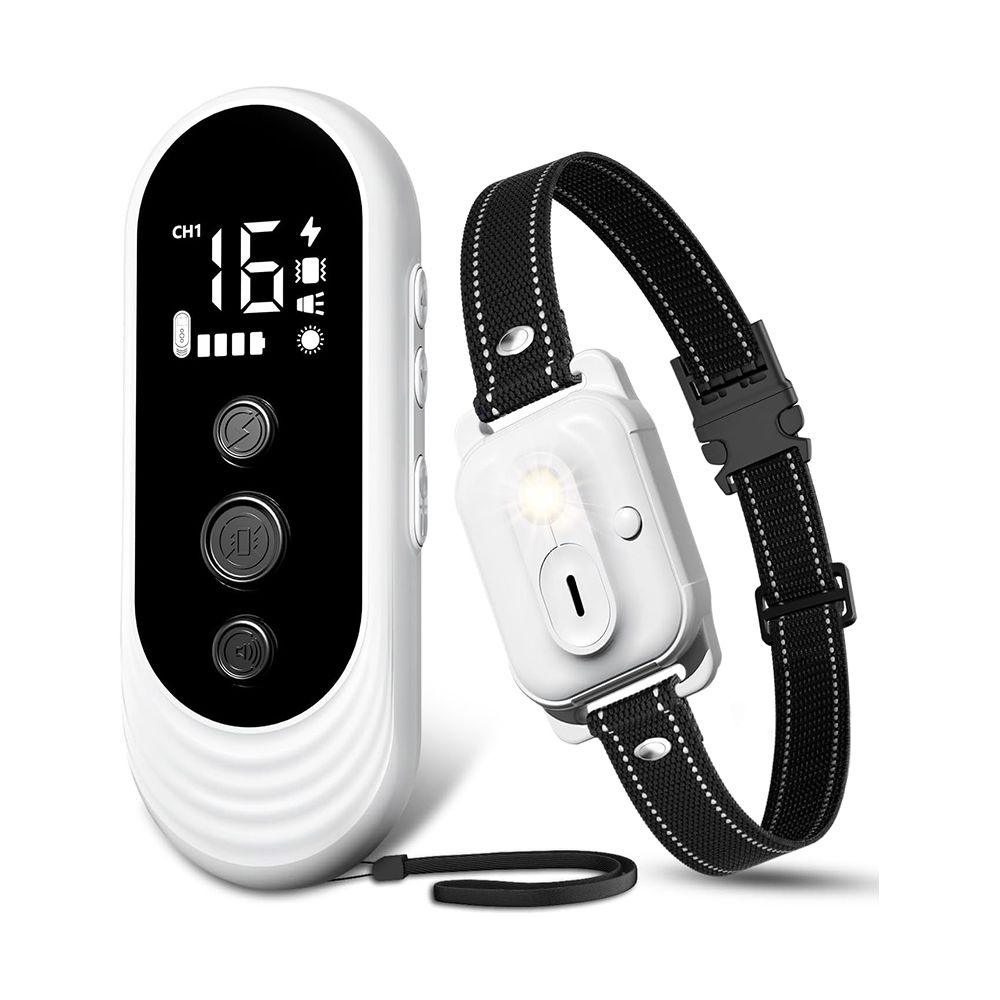 Dog Shock Collar, 3300ft Dog Training Collar with Remote, IPX7 Waterproof Rechargeable Sleek Modern Shock Collar for Small, Medium, Large Dogs