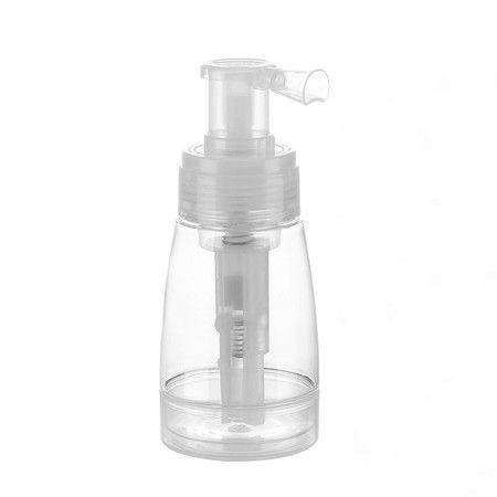 180ml Powder Spray Bottle, Barber Spray Bottle for Hair, Empty Portable Travel Cosmetics Container, Hair Fiber Applicator, White