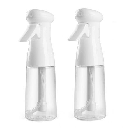 2Pcs Spray Bottle For Hair, 200ml Continuous Mister Empty Spray Bottles, Ultra Fine Mist Water Sprayer for Hairstyling, Cleaning, Plants, Pets