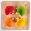 4PC Colorful Table Bowls Clip on Dip Holders,For Tomato Sauce,Salt,Vinegar,Sugar,Spices Party Ware