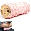 Vibrating Foam Roller Massager Electric Foam Roller with 4 Modes Rechargeable Durable Foam Solid Core(Pink)