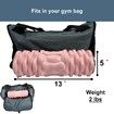 Vibrating Foam Roller Massager Electric Foam Roller with 4 Modes Rechargeable Durable Foam Solid Core(Pink)