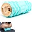 Vibrating Foam Roller Massager Electric Foam Roller with 4 Modes Rechargeable Durable Foam Solid Core(Blue)