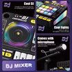 DJ Controller Set with Party Lights Multifunctional Dj Mixer Musical Toy Instruments Microphone For Kids And Party