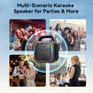 Karaoke Machine 2 Wireless Mics Portable Bluetooth Speaker 50W Handle RGB Lights