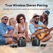 Karaoke Machine 2 Wireless Mics Portable Bluetooth Speaker 50W Handle RGB Lights