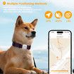 4G GPS Electric Fence Pet Tracker Collar Dogs Cats Real Time Monitoring NANO SIM 4G 5G Signal Disease Prediction Motion Data Historical Tracking Doodle App