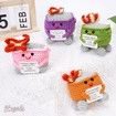 7pcs Emotional Support Dumpster Fire Gift Set Handmade Crochet Desk Accessories Room Decor Funny Gifts