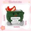 7pcs Emotional Support Dumpster Fire Gift Set Handmade Crochet Desk Accessories Room Decor Funny Gifts