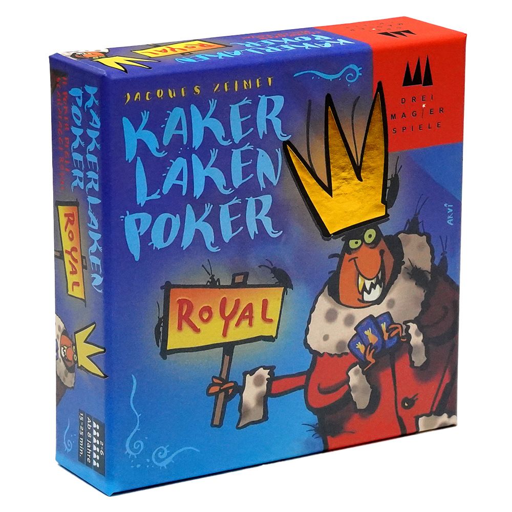 KAKER LAKEN POKER: ROYAL English & German Version Cockroach Cheating Moth Series Suitable for Children Card Game