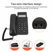 Landline Phone 2 Wire Interface Design Extended Grading Desk Wired Phone for Home Office Hotel