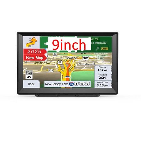 GPS Navigator 9 Inch Car Truck RV Touch Screen Voice Directions Offline Map Speed Alert 8GB 256MB