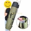 Portable Fishing Rod Bag,Fishing Pole Case Bag with Durable Folding Oxford Fabric,Holds 5 Poles Tackle Color Green
