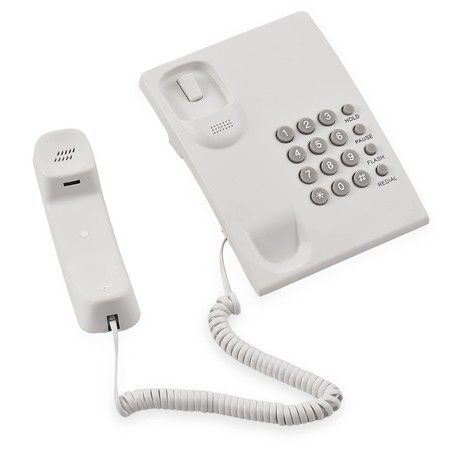 Corded Landline Desk Phone With Big Buttons For The Elderly,Home Office,Hotel,Bathroom Color White