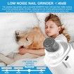 Electric Rechargeable Cat Dog Nail Trimmers LED Light Paws Grooming Home Travel Perfect Pet Owners Trimmer