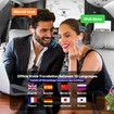 AI Language Translation Earbuds,In-Ear LCD Touchscreen Real-Time Translator for 144 Languages and Accents,Ideal for Travel and Business,White